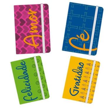 Imagem de Kit com 4 Cadernetas Sentimentos - 13x21 - 80 folhas por caderneta - s