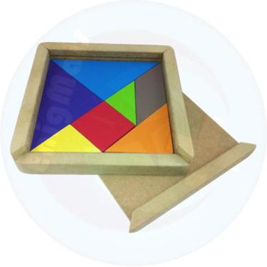 Imagem de Jogo tangram em mdf - Objetivo