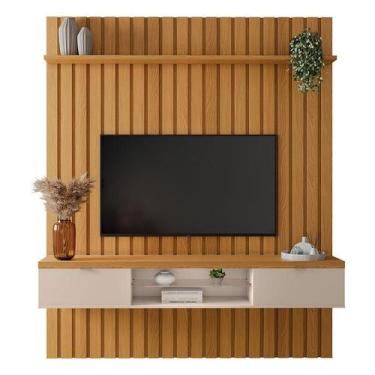 Imagem de Painel Ripado You Illusion 1.8 Cinamomo Off White - HB Móveis - HB Mov