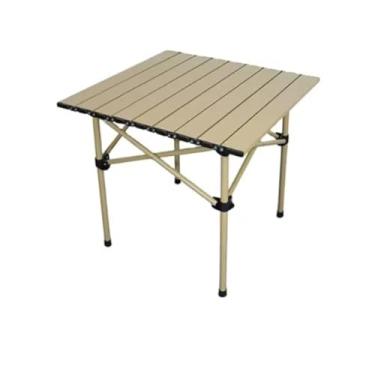 Imagem de Mesa Portátil para Camping e Praia 50X52 Tampo em Alumínio + Bolsa de Transporte