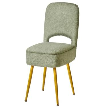 Imagem de IBUYKE Banqueta pequena de armazenamento com encosto dobrável, 33 x 35 x 80 cm, otomana quadrada de veludo de pelúcia, cadeira de maquiagem para sala de estar, 4 pernas de metal com pés