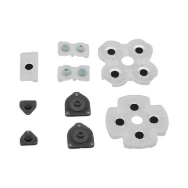 Imagem de Pads De Borracha Condutiva Para Controle PS5 PS4 pro Slim PS3 PS2 Conj