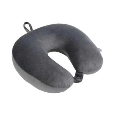 Imagem de Travesseiro De Pescoço De Viagem Com Capa Macia E Fecho De Pressão Par