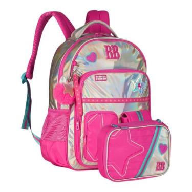 Imagem de Mochila Escolar Juvenil De Costas Rebecca Bonbon Estojo Box 100 Lápis,