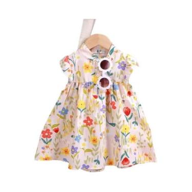 Imagem de Vestido De Praia Em a Para Meninas Bebê, Roupas De Férias Para Criança