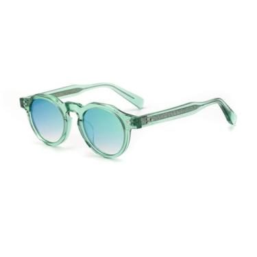 Imagem de JRLLFD Óculos de sol redondos retrô de acetato, masculino e feminino, moda ao ar livre, protetor solar para dirigir, UV400 (3)