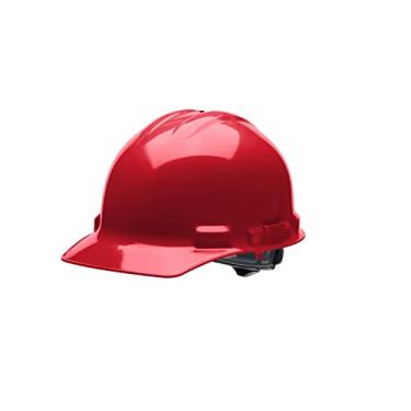 Imagem de Cordova H24R4 Hard Hat, Cap-Style, 4-Point Ratchet Suspension, Class E and G, OSHA Work-Compliant, Protection for Construction, Remodelling, Red