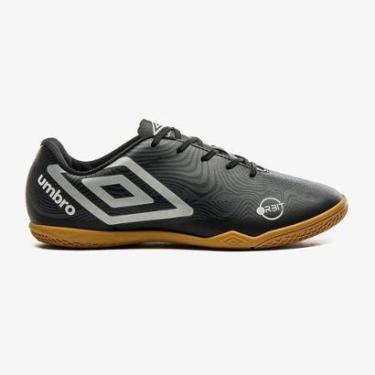 Imagem de CHUTEIRA UMBRO ORBIT JR FUTSAL 116968 PRETO PRATA MASCULINO-Masculino