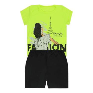 Imagem de Conjunto Blusa Neon e Short - Destak-Feminino