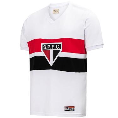 Imagem de Camisa São Paulo Retrô 1980 Masculina-Masculino