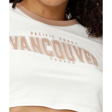 Imagem de Blusa Cropped Feminina Frase Manga Curta Marisa-55347, Off white, M