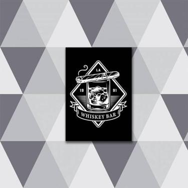 Imagem de Quadro Whiskey E Charuto 24X18Cm