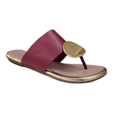 Imagem de Sandália Beira Rio Rasteira Chinelo Feminino 8367.657 Tira Larga-Feminino