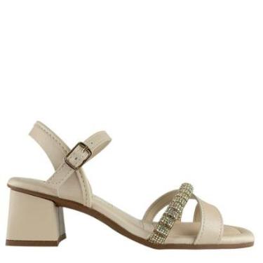 Imagem de Sandália Feminina Casual Mississipi Tira Cruzada Salto Bloco-Feminino