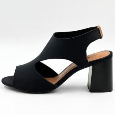 Imagem de Sandália Bottero em Malha Elástica Salto Alto Feminina-Feminino