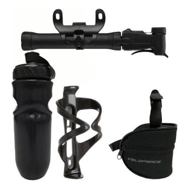 Imagem de Bolsa Selim Bike Suporte Squeeze Garrafa Agua Bomba De Ar