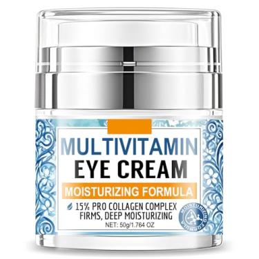 Imagem de Creme para os olhos complexo de colágeno – Tratamento hidratante e firmador sob os olhos com complexo tripeptídeo, farelo de arroz e azeite de oliva – Creme hidratante antienvelhecimento para olheiras