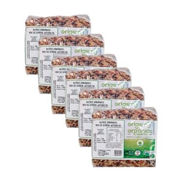 Imagem de Kit 6X: Arroz Riz Assemblage (Vermelho, Preto e Agulha Integral) Origem Orgânica 500g