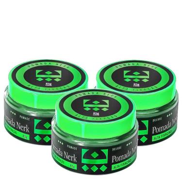 Imagem de Kit 3 Pomada Modeladora Nerk Alta Fixação Embaixador 85G