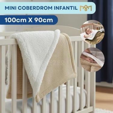 Imagem de Manta Coberdrom Bebê Extra Macia Carneirinho 1,00x90cm Com Interior Sh