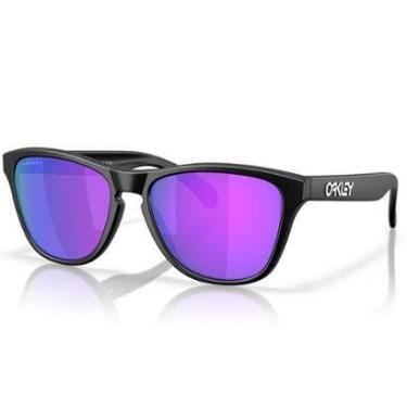 Imagem de Óculos de Sol Oakley Frogskins S Matte Black Prizm Violet-Masculino