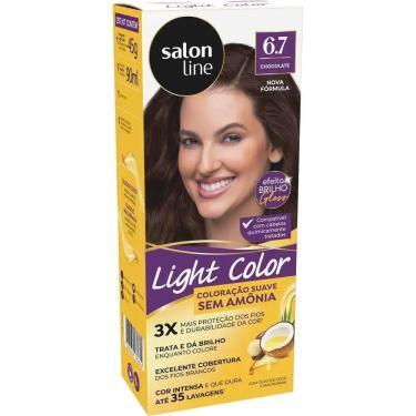 Imagem de Tonalizante Light Color 67 Chocolate Salon Line