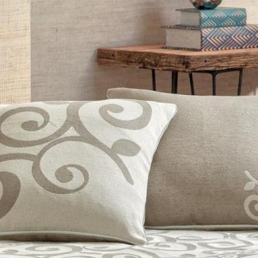 Imagem de Capa de Almofada Decorativa Turin Quadrada 1 Peça 58% Algodão / 42% Po