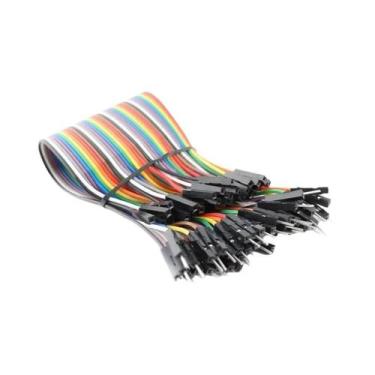 Imagem de Kit De Fios Jumper Dupont De 20 Pinos E 30cm Macho-Macho, Fêmea-Macho,