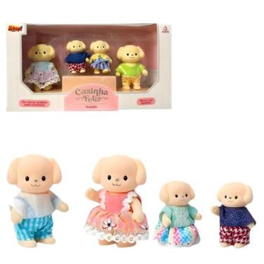 Imagem de Casinha Feliz Coleção Família Cachorro Brinquedos Bonecos - Zoop Toys