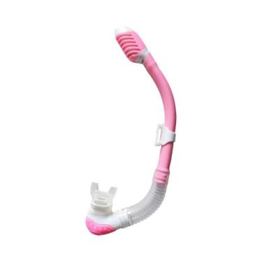 Imagem de Tubo de Snorkel Seco para Crianças e Adultos - Respiração Fácil e Prot