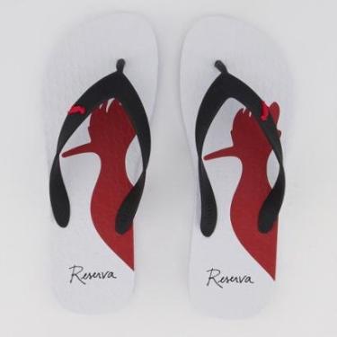 Imagem de Chinelo Reserva RSVGO Branco e Preto-Masculino