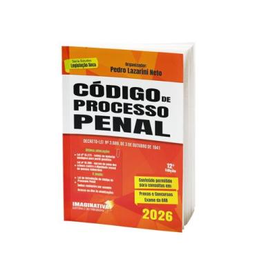 Imagem de Código de Processo Penal 2026 - 12ª Edição  Atualizado - IMAGINATIVA J