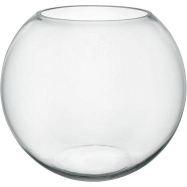 Imagem de VASO DECORATIVO ENFEITE CASA HOME&CO VIDRO 34x40x40cm TRANSPARENTE