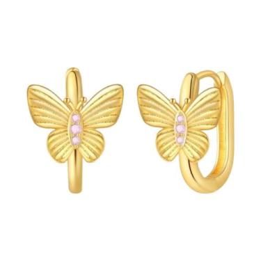 Imagem de Brincos De Argola Em Prata 925 Com Pérola E Estrela Para Mulheres, Bri