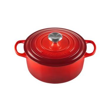 Imagem de PANELA REDONDA LE CREUSET 20CM SIGNATURE FERRO ESMALTADO VERMELHO