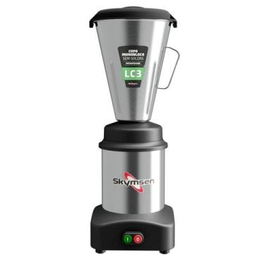 Imagem de Liquidificador Industrial 3 Litros Skymsen  0,5CV Monobloco em Inox - 
