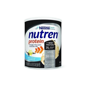 Imagem de Nutren Protein Com Whey Protein Sabor Baunilha Com Cafeína 400g Nestlé-Unissex