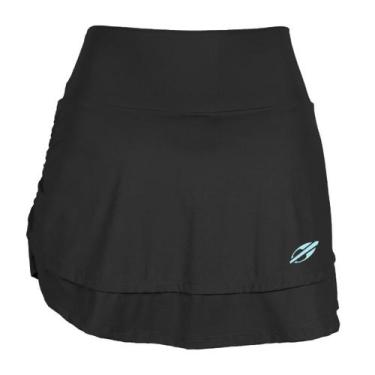 Imagem de Saia Com Shorts Mormaii Beach Tennis Vitória Marchezini, Preto, P