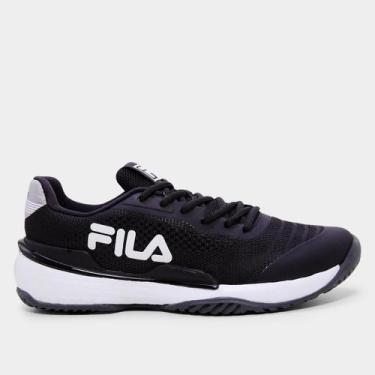 Imagem de Tênis Fila Invicto Feminino, Preto, Cinza, 35