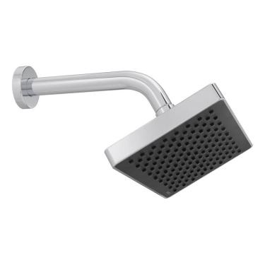 Imagem de Ducha Retangular Cromada De Parede Articulada - Deca Prateado