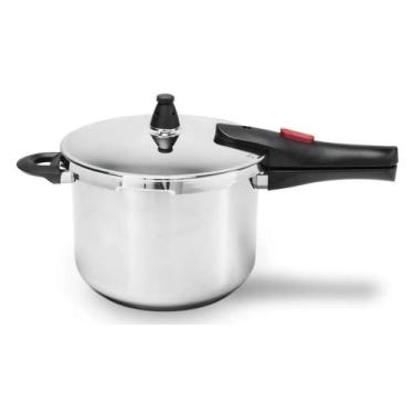 Imagem de Panela de Pressão Inox Ultra 4 Litros com Fundo Triplo Ø 20cm Brinox -
