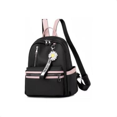 Imagem de Mochila Média Feminina Impermeavel Modo Dia A Dia Prto Rosa - lojaaqui