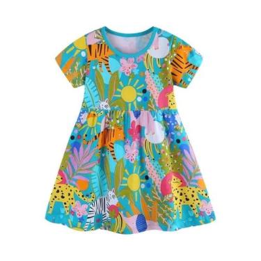 Imagem de Vestido De Princesa De Manga Curta Para Meninas, Fantasia Infantil De 