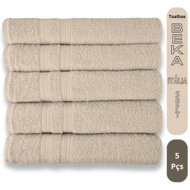 Imagem de Kit 5 Toalhas Super Grossa e Felpuda 80x150cm Camurça Beka - Toalhas B