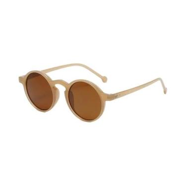 Imagem de Óculos De Sol Redondos Vintage Unissex Com Lentes Verde Leopardo UV400
