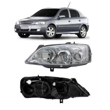 Imagem de Farol astra 2003 a 2011 foco duplo mascara cromada le - BBS / AI