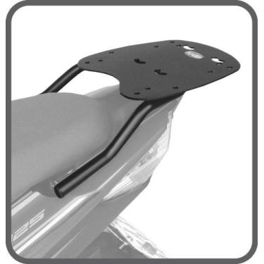 Imagem de Suporte superior baú aço carbono preto Yamaha Neo 125 2016 em diante -