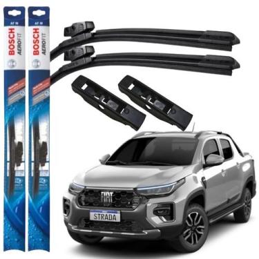 Imagem de Palheta Fiat Strada 2021 2022 2023 2024 2025 Par Limpador Parabrisa Di