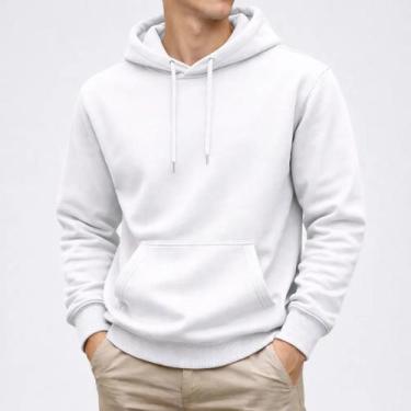 Imagem de Moletom Masculino Canguru Flanelado Quentinho Tecido Grosso - Alice Fr