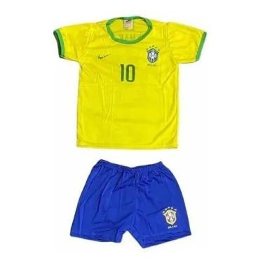 Imagem de Conjunto Infantil De Menino Brasil Copa Do Mundo Envio Hoje - Novuus b